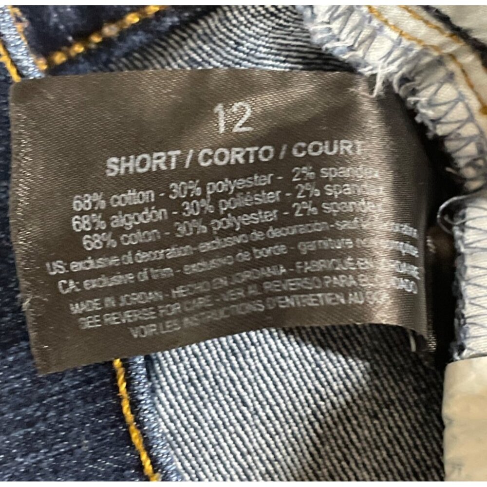 Gloria Vanderbilt Amanda Bootcut Dark Blue Denim Jeans Size 12S *Flaw - Picture 8 of 8